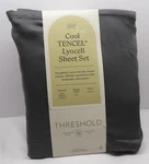 Threshold 320 Thread Count Cool Tencel Lyocell King 4-PIECE Sheet Set- Dark Gray. Fixed Price $50.00.