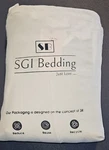 Sgi Bedding King Size 12" Drop Platform Skirt - Navy Blue, Wrinkle Resistant. Fixed Price $49.95.
