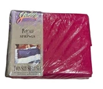 Jubilee Percale Springs Twin Sheet Set Ruby. Fixed Price $17.99.