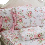 Fadfay Cotton Rose Floral Print Bed Sheets 4-PIECE King Size. Fixed Price $123.11.