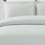 Echelon Home Whitney Clip Gray 100% Cotton King Duvet Cover Set 3PC. Fixed Price $69.00.