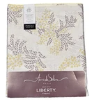 Anne De Solene Mimosa Queen Flat Sheet Floral Leaf Cotton Percale Long Staple. Fixed Price $59.99.