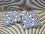 Wondershop Target King Flat & Fitted Sheet Set Blue Santa Christmas Holiday. Fixed Price $24.95.