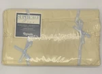 Wamsutta Supercale Plus Twin Flat Sheet Pluco Wheat Yellow Iron Nos Vtg. Fixed Price $22.08.