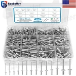 500PCS Pop Assortment Kit Aluminum Blind 14 Sizes Set. Fixed Price $20.99.