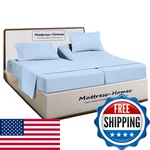 Mattress-homes Split King Sheets For Adjustable Bed 5 Piece Cotton. Fixed Price $81.86.