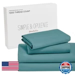 Simple&opulence Simpleopulence Cotton Queen Sheets Set 4 Pcs 1000 Thread. Fixed Price $152.42.