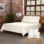 Supreme Elegance 100% Organic Cotton King Sheet Set Crisp Percale... Fas. Fixed Price $79.99.