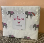 Martha Stewart Whim Elephant Print Cotton Sheet Set Twin 200 Thread Count New. Fixed Price $48.99.
