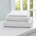 Delta Children 3-PIECE Twin Sheet Set- 1 Flat, Fitted & Pillowcase- White. Fixed Price $16.99.