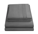 Size Sets - Breathable Luxury With Elastic Full, Gray. Fixed Price $37.35.
