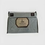 Manhattan Collection Full Size Bed Sheet Set Extra Soft Blue Color New 6 Pc. Fixed Price $59.00.