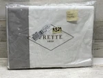 Frette Flying King Bed Sheet Set Color Milk / Grey Cliff 3 Piece New. Fixed Price $659.99.