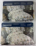 Dan River Sheet Set Twin Purple Pink Floral Mayfair Fitted Flat Nos Vintage. Fixed Price $24.99.