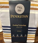 Pendleton Westland Stripe Cooling Full Sheet Set Multi Color 4 Piece Nwt. Fixed Price $55.00.