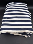 Vintage Ralph Lauren Carlisle White Blue Stripes King Size Fitted Sheet. Fixed Price $49.99.