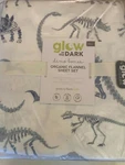 Pottery Dino Bones Var Sizes Sheet Set Organic Cotton New Christmas Flannel Nwtg. Fixed Price $45.00.