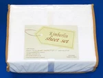 Kimberlin Sheet Set (king Sz/white) 1-FLAT, 1-FITTED & 2-PILLOWCASES (new). Fixed Price $35.95.