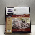 Nu Trendz 6 Piece Full Size Native American White Print Sheet Set. Fixed Price $29.99.