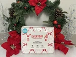 Martha Stewart Red Christmas Ribbon & Bows 6 Pc Microfiber Queen Sheet Set - Nwt. Fixed Price $39.99.