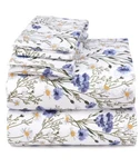 Ruvanti 100% Pure Premium Cotton Sheets Queen Size 4 Pcs Set, Breathable. Fixed Price $48.88.