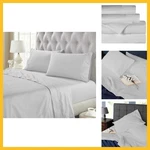 Superior Organic Cotton 300 Thread Count Flat Sheet, Percale Weave, Basic Bedshe. Fixed Price $48.00.