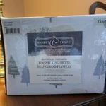 Market & Place Heavy Weight 100% Turkish Cotton Flannel King Sheet Set New. Fixed Price $19.99.