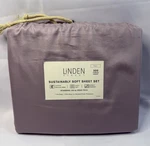 Linden Street Full Size Sheet Set Sterling Mauve Soft 300 Tc Flat Fitted *T11. Fixed Price $29.99.