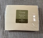 Nwt Canopy Twin Light Yellow Sheet Set 300 Count 100% Cotton Sateen. Fixed Price $35.00.