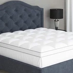 Sleep Mantra Mattress Topper Soft 100% Cotton Fabric - Full Size 2 Pack. Fixed Price $78.81.
