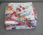 Vtg Ralph Lauren Southampton Beach House White Floral Queen Fitted & Flat Sheets. Fixed Price $195.00.