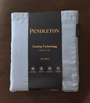 Pendleton Marshmallow Cooling Sheet Set King Dusty Blue New. Fixed Price $78.80.