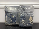 Ralph Lauren Donovan Blue Floral Tulip 2 Pillowcases King Fitted Sheet Up To 14". Fixed Price $650.00.