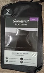 (2 Pack) Beautyrest King Luxurious Satin Silk Pillowcase Soft Bedding. Fixed Price $13.99.