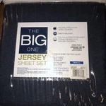 Big One Xl Twin Jersey Knit Sheet Set - Navy Heather. Fixed Price $29.99.