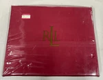Lauren Ralph Twin Flat Sheet 400 100% Supima Cotton Addison Stamford Red. Fixed Price $19.99.