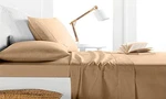 Home Sweet Dreams Milano 1000 Thread Count 4 Pc Sheet Queen - Taupe. Fixed Price $50.40.