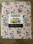 Berkshire Blanket Co Peanuts Valentine Queen Sheet Set Snoopy & Hearts Love. Fixed Price $50.98.