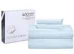 Royale Linens 400 Thread Count 100% American Grown Twin, Caribbean Blue. Fixed Price $42.76.