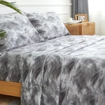 Queen Size Sheets Set 4PC - Soft Cooling 1800 Thread Count Micro Printed Sheet,. Fixed Price $37.81.