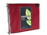 Brand New Pure Beech Modal Sateen-weave Queen-size Duvet Cover Set In Red Color. Fixed Price $174.90.