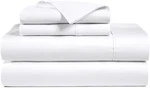 100% Egyptian Cotton Sheets, Queen Size Set, Long Staple Bedding. Fixed Price $138.99.