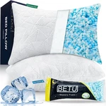 Betu Cooling Pillow Queen Size, Shredded Memory Foam For Hot Sleeper. Fixed Price $49.99.