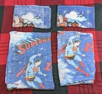 Vintage 1978 Superman Dc Comics Twin Sheet Set Flat Fitted 2 Pillow Cases Zap. Fixed Price $22.95.
