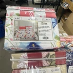 Hejeme Queen Sheet Set 6 Pc Floral 2400 Thread Count Deep Pocket Multicolor. Fixed Price $35.52.