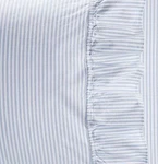 Pottery Barn Teen Washed Cotton Ruffle Striped Flat & Fitted Sheets Sz Full. Fixed Price $49.99.