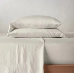 Casaluna Hemp Snowfall White Natural Full Size 4 Piece Sheet Set New. Fixed Price $41.99.