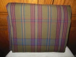 Ralph Lauren Olive And Brown Plaid King Flat Sheet - New. Fixed Price $139.00.