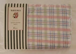 Vtg Waverly Garden Room Secret Queen Fitted Sheet Bright Multicolor Plaid. Fixed Price $26.39.