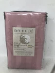 Brielle Home 300-THREAD Count Dobby Striped Pillowcase Set Blush Pink King. Fixed Price $22.99.